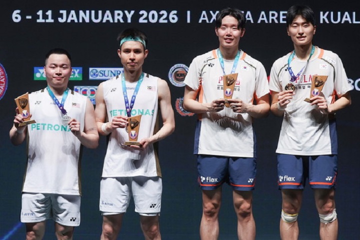 Ketenangan pemain Korea Selatan sekat Aaron-Wooi Yik julang gelaran sulung Ketenangan pemain Korea Selatan sekat Aaron-Wooi Yik julang gelaran sulung