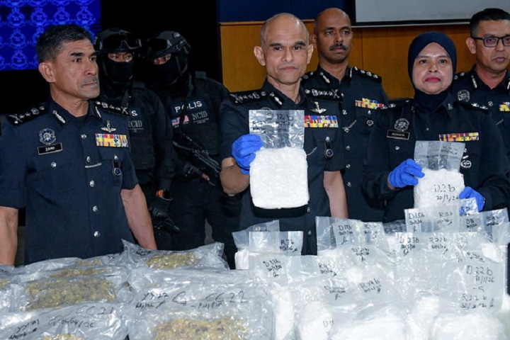 Polis gagalkan cubaan seludup syabu, ganja bernilai lebih RM5 juta di KLIA