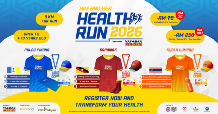 Him & Her Health Run 2026 Menggalakkan gaya hidup lebih sihat Him & Her Health Run 2026 Menggalakkan gaya hidup lebih sihat