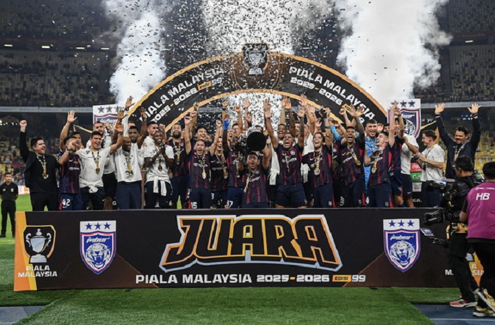 JDT kekal raja Piala Malaysia empat musim berturut-turut